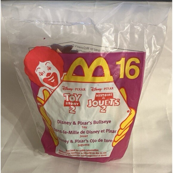BULLSEYE Disney’s Toy Story 2 Movie Toy Collectible McDonald’s #16 NEW 1999 - Picture 2 of 3